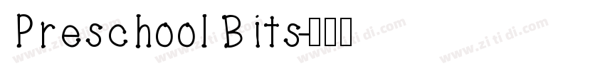 Preschool Bits字体转换